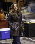 Black Doves 2024 Keira Knightley Leather Jacket