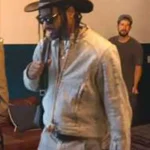 Hitmakers 2025 Bernard Harvey Wash Denim Moto Jacket
