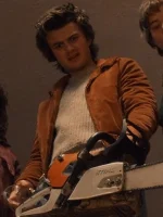 Joe Keery Stranger Things Suede Leather Jacket