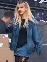 The Electric State 2025 Millie Bobby Brown Blue Denim Jacket - Image 3