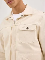 Cowboy 2025 Unisex Cream Denim Jacket