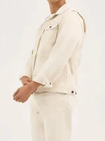 Cowboy 2025 Unisex Cream Denim Jacket - Image 3