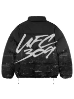 UFC 309 Jones Vs Miocic Black Puffer Jacket - Image 2