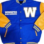 Blue Gold Winnipeg Blue Bombers CFL Varsity Jacket
