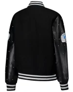 Women’s The Wild Collective Black Detroit Lions Sparkle Full-Snap Varsity Jacket - Image 2