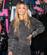 Rita Ora Grey Denim Jacket - Image 2