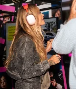 Rita Ora Grey Denim Jacket - Image 4