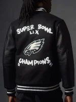 Super Bowl LIX Champions Philadelphia Eagles Varsity Jacket - Image 2