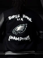 Super Bowl LIX Champions Philadelphia Eagles Varsity Jacket - Image 4