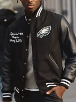 Super Bowl LIX Champions Philadelphia Eagles Varsity Jacket - Image 3