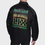 Super Bowl LIX Starter Red Satin Varsity Jacket - Image 2