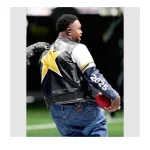 Super Bowl LIX Mustard Leather Jacket - Image 3