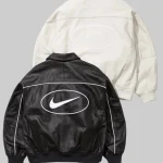 Supreme x Nike Leather Varsity Jacket Spring 2025