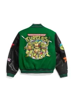 TMNT Green Varsity Bomber Jacket - Image 2