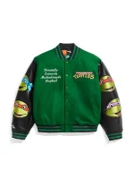 TMNT Green Varsity Bomber Jacket