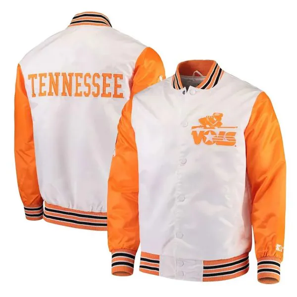 Tennessee-Volunteers-The-Rookie-White-and-Orange-Jacket-5-600x600.jpg Tennessee Volunteers The Rookie Jacket - Image 1