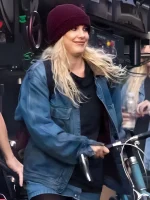 The Electric State 2025 Millie Bobby Brown Blue Denim Jacket - Image 2