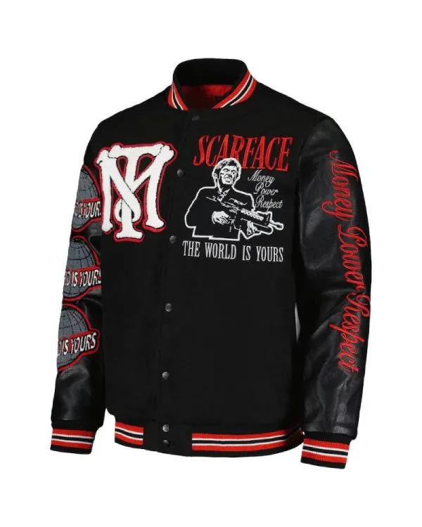 The-World-is-Yours-Black-Bomber-Scarface-Varsity-Jacket-2-600x750.jpg The World is Yours Scarface Varsity Jacket - Image 1
