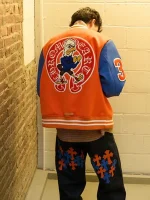 Timothee Chalamet 2025 New York Knicks Varsity Jacket - Image 4