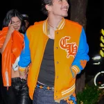 Timothee Chalamet 2025 New York Knicks Varsity Jacket