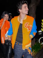 Timothee Chalamet 2025 New York Knicks Varsity Jacket