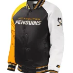 Youth Starter Pittsburgh Penguins Raglan Varsity Jacket