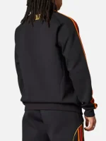 Arsenal X NTS Gold Logos, Red-Orange Adidas Three Stripes Sleeve Black Zipper Track Jacket