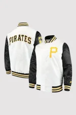 Black/White Pittsburgh Pirates The Legend Varsity Jacket - Image 2