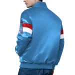 Houston Oilers Triple Option Varsity Satin Jacket - Image 2
