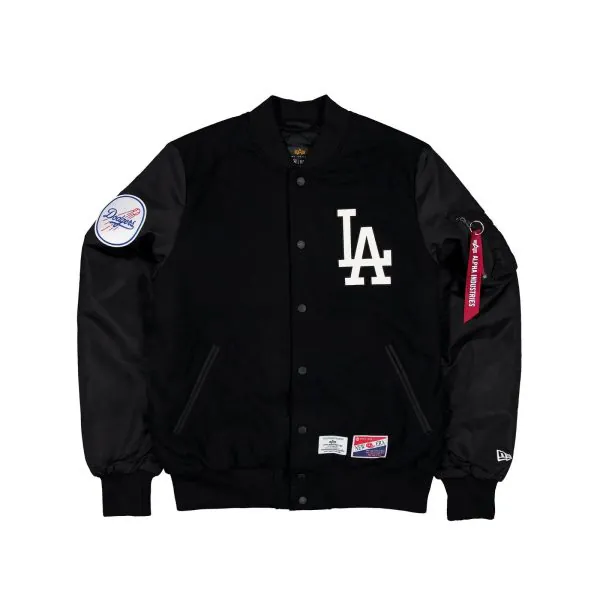 imgi_505_60564188_JACKET_MLBXALPHA24_LOSDOD_BLACK_A1-2-600x600.jpg Alpha Industries MA-1 Wool Varsity Jacket - Image 1