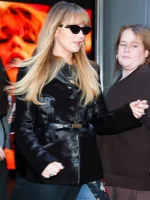 Die My Love Black Leather Jacket