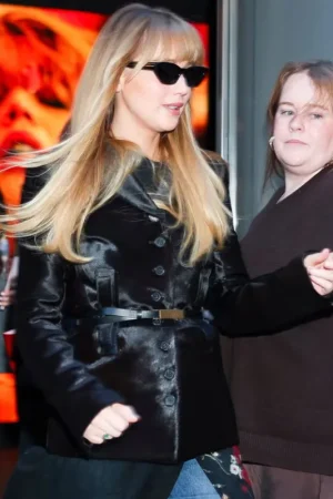 Die My Love Black Leather Jacket