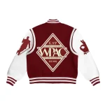 Kappa Alpha Psi Burgundy and White Letterman Jacket - Image 2