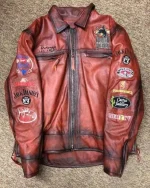 Las Vegas Rodeo Mirage Brown Leather Jacket