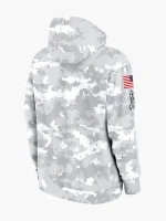 2024 New England Patriots Arctic Camo Salute to Service Hoodie