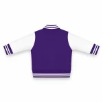 Northwestern University Wildcats Purple and White Letterman Jacket - Image 2