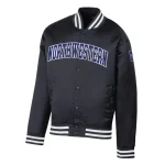 Northwestern Wildcats Champion Bomber Black Jacket