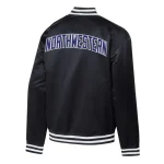 Northwestern Wildcats Champion Bomber Black Jacket - Image 2