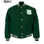 Varsity 1960 Philadelphia Eagles Green Wool Jacket - Image 2