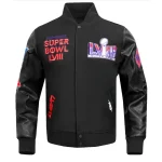 Superbowl LVIII Wool/Leather Varsity Jacket - Image 2