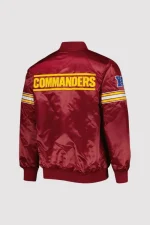 The Pick and Roll Washington Commanders Satin Varsity Jacket - Image 2