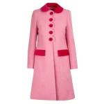 The Today Show Jenna Bush Hager Pink Scallop Coat - Image 3