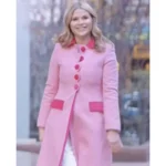 The Today Show Jenna Bush Hager Pink Scallop Coat - Image 2