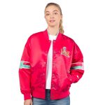 Women’s Starter Pink Super Bowl LIX Interception Full-Snap Varsity Jacket
