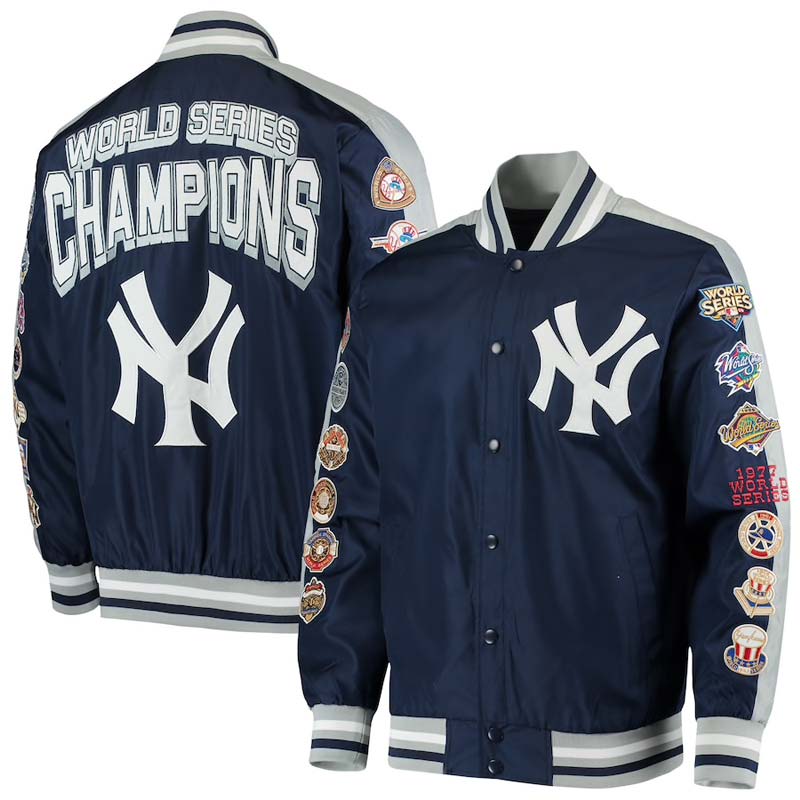 yankees-dynasty-jacket-GIII-carl-banks New York Yankees Championship Varsity Jacket - Image 1