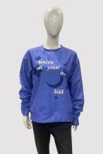 You’re On Your Own Kid Purple Crewneck Sweatshirt - Image 3