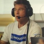 F1 The Movie 2025 Brad Pitt White T-shirt