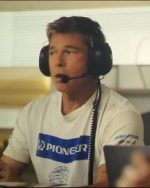 F1 The Movie 2025 Brad Pitt White T-shirt