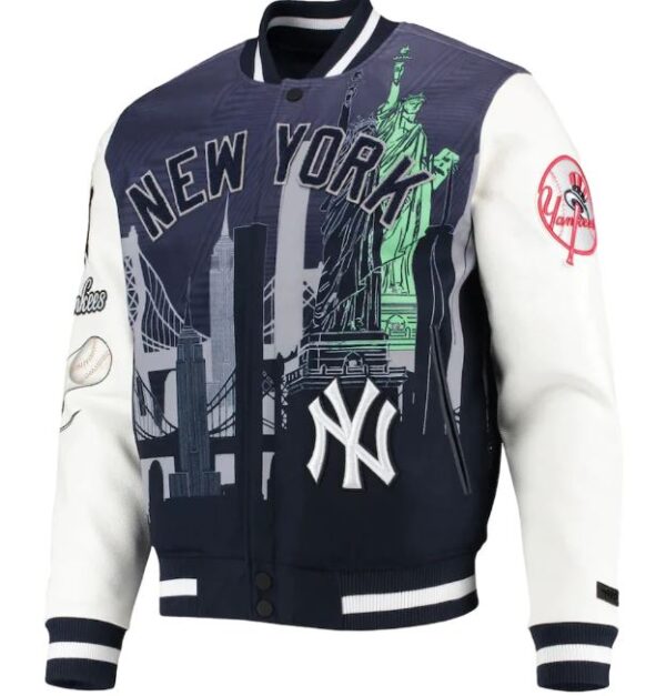 NYY-front-600x627 New York Yankees Full Snap Jacket - Image 1