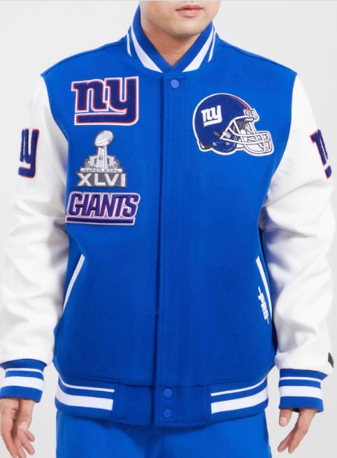 New-York-Pro-Jacket New York Giants Standard Letterman Jacket - Image 1